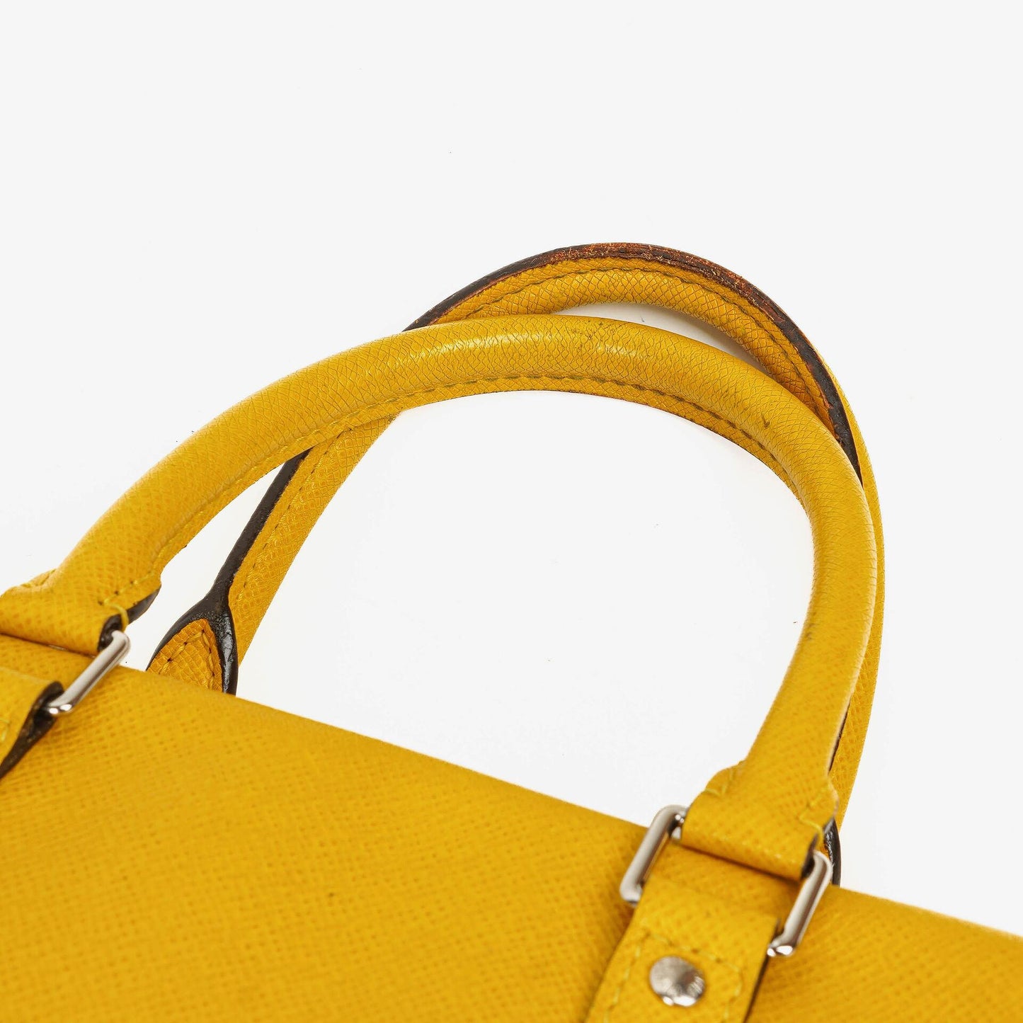 Louis Vuitton Porte Documents Voyage Yellow Altair Taiga Leather Briefcase