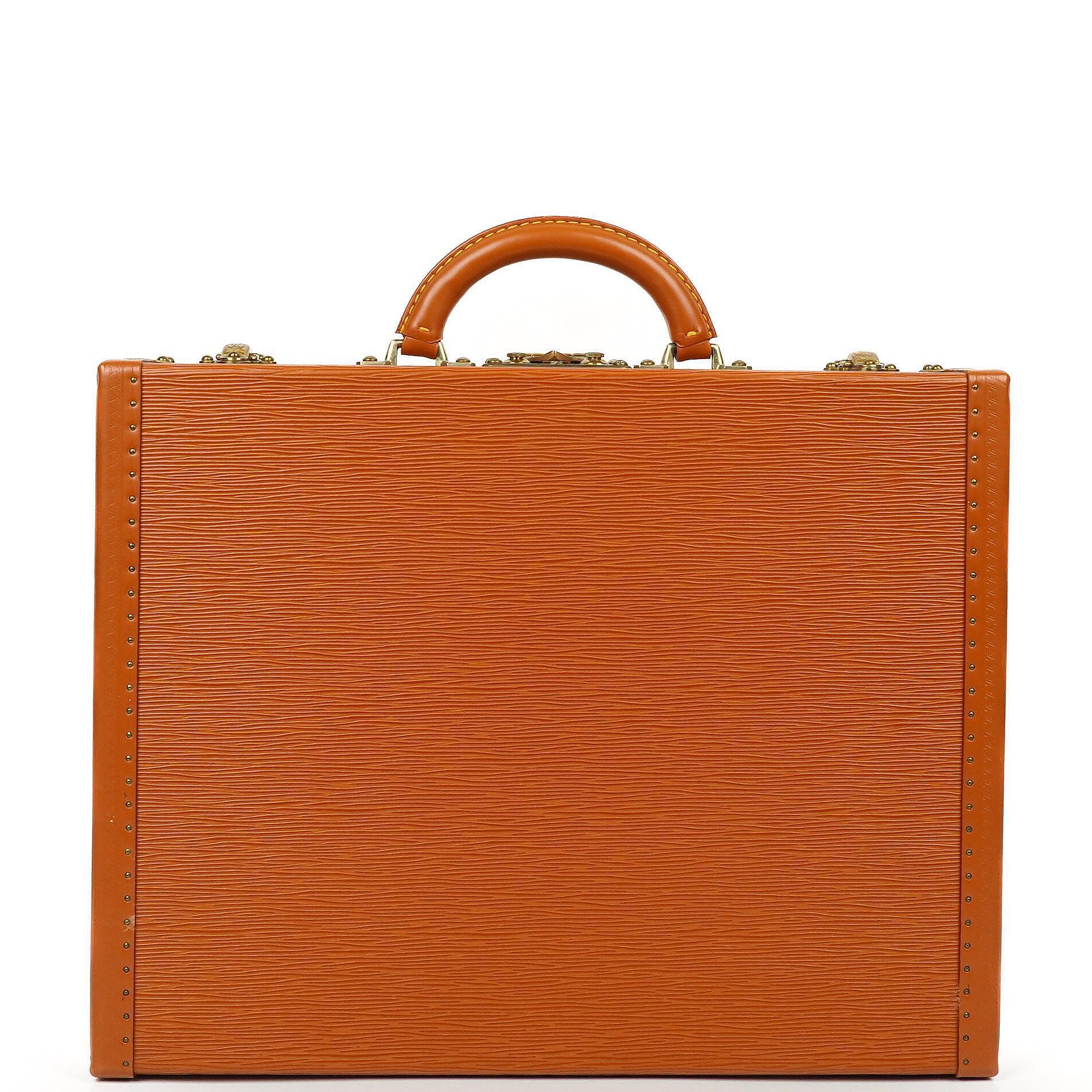 Louis Vuitton President Classeur 45 Cognac EPI Leather Briefcase