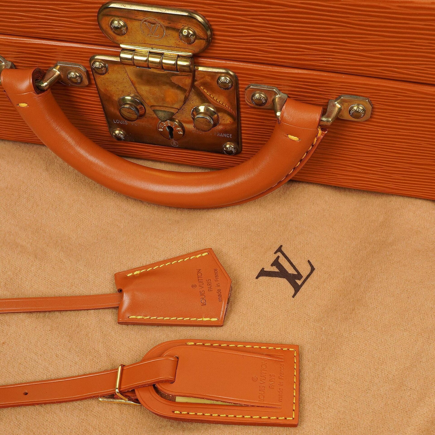 Louis Vuitton President Classeur 45 Cognac EPI Leather Briefcase