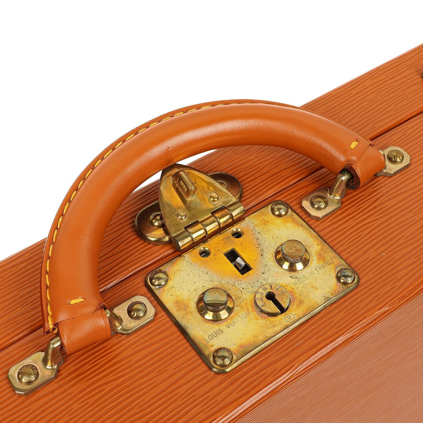 Louis Vuitton President Classeur 45 Cognac EPI Leather Briefcase