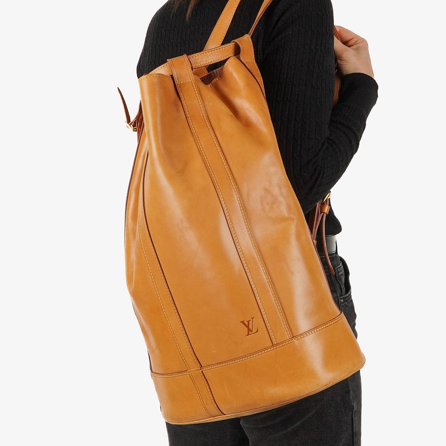 Louis Vuitton Randonnee GM Vachetta Leather Backpack