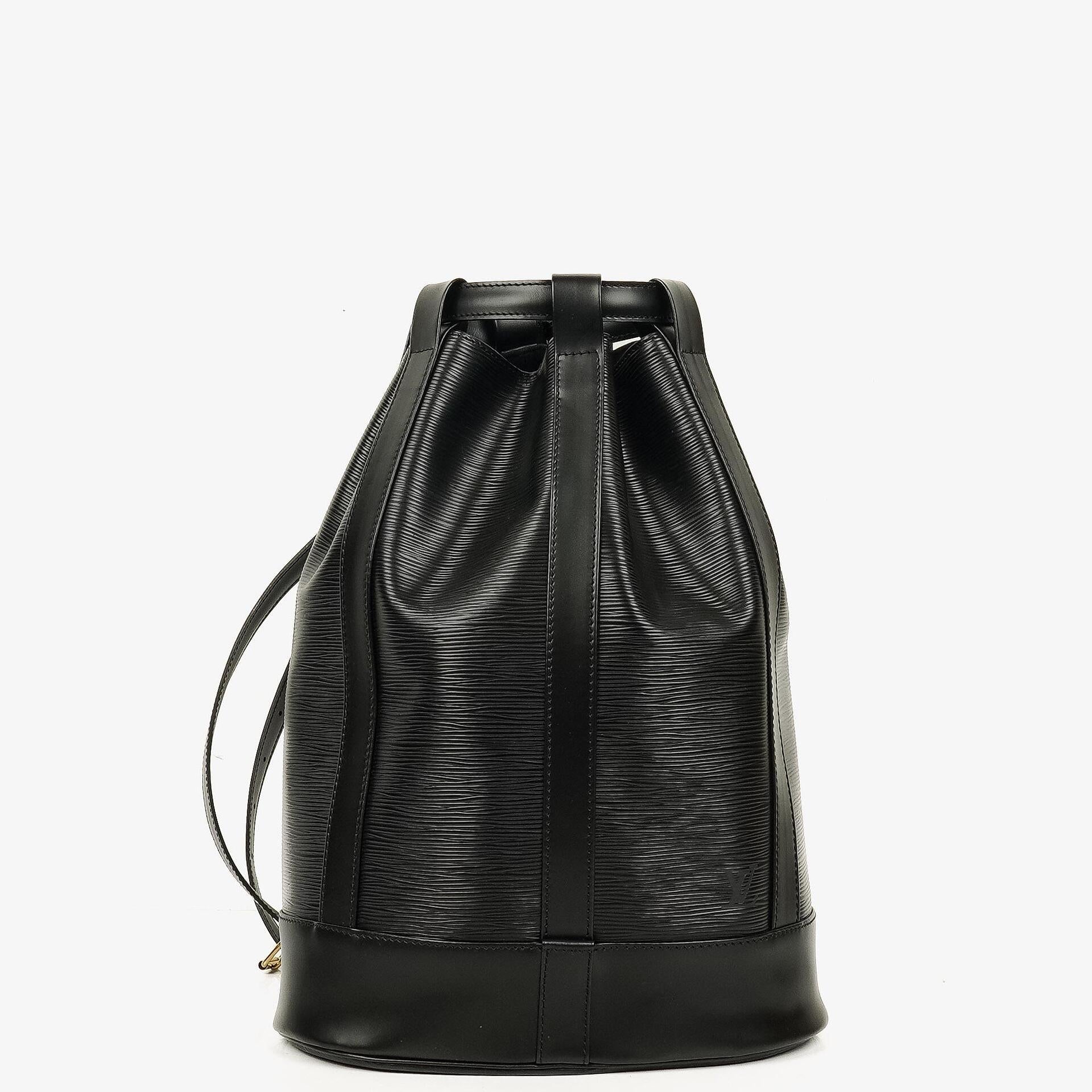 Louis Vuitton Randonnee PM Black EPI Leather Backpack