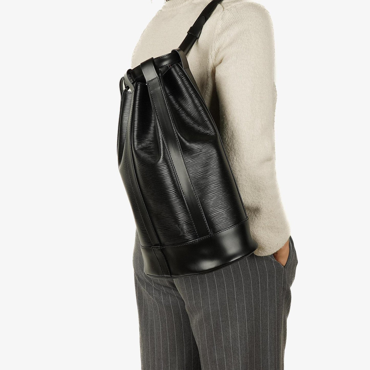 Louis Vuitton Randonnee PM Black EPI Leather Backpack