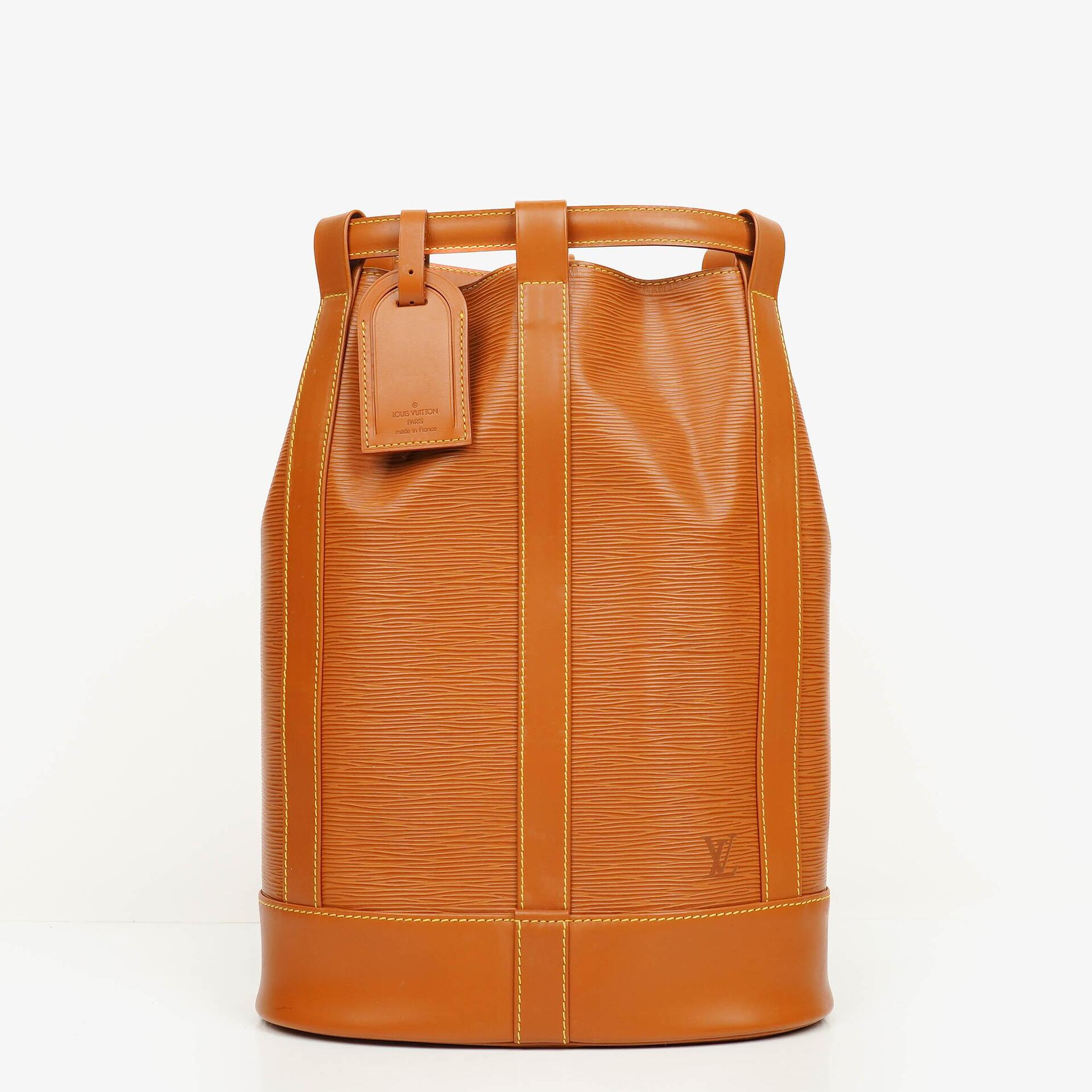 Louis Vuitton Randonnee PM EPI Cognac Canvas Backpack