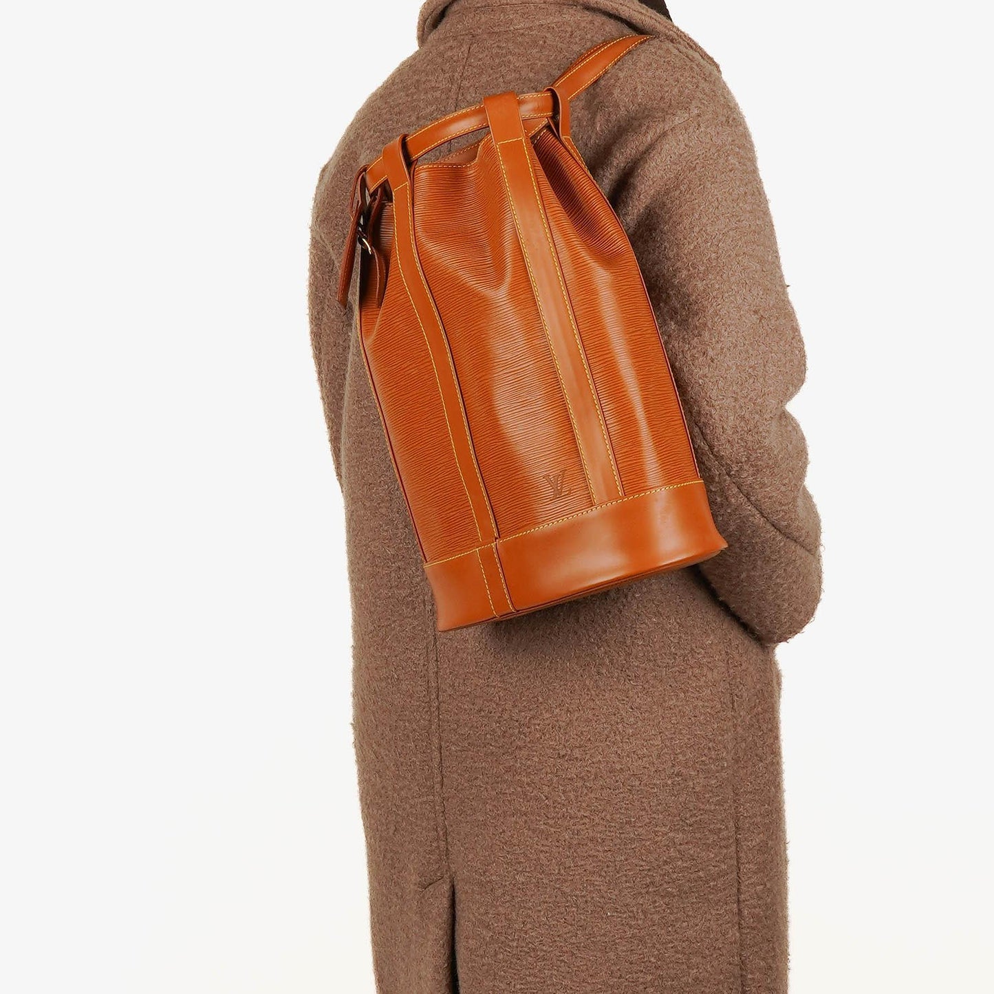 Louis Vuitton Randonnee PM EPI Cognac Canvas Backpack