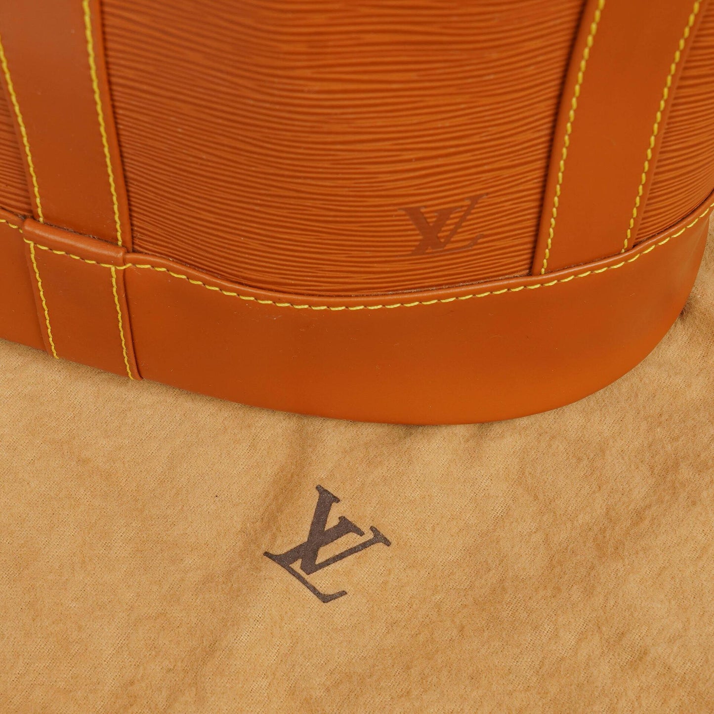 Louis Vuitton Randonnee PM EPI Cognac Canvas Backpack