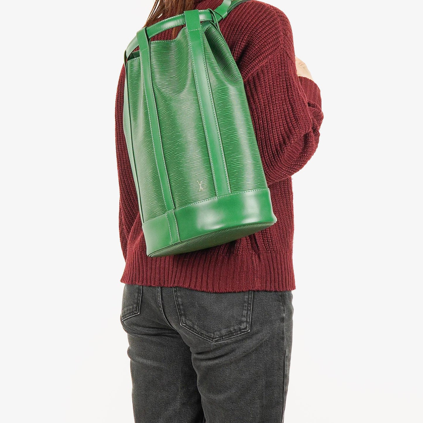 Louis Vuitton Randonnee PM EPI Green Canvas Backpack
