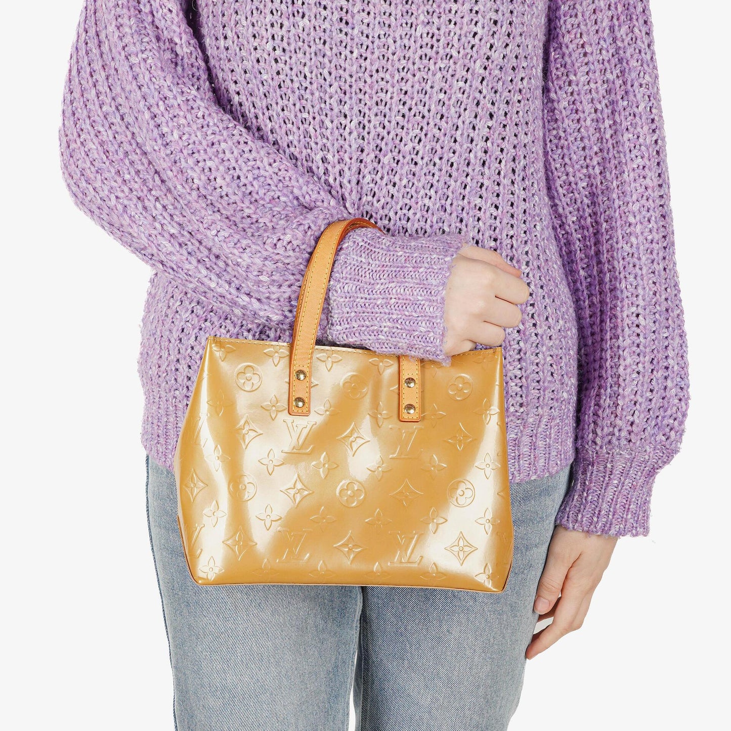 Louis Vuitton Reade PM Beige Monogram Vernis Bag, 2006