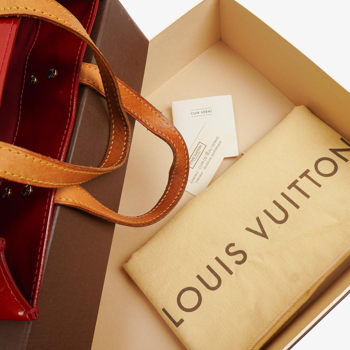 Louis Vuitton Reade PM Red Monogram Vernis Bag, 2007