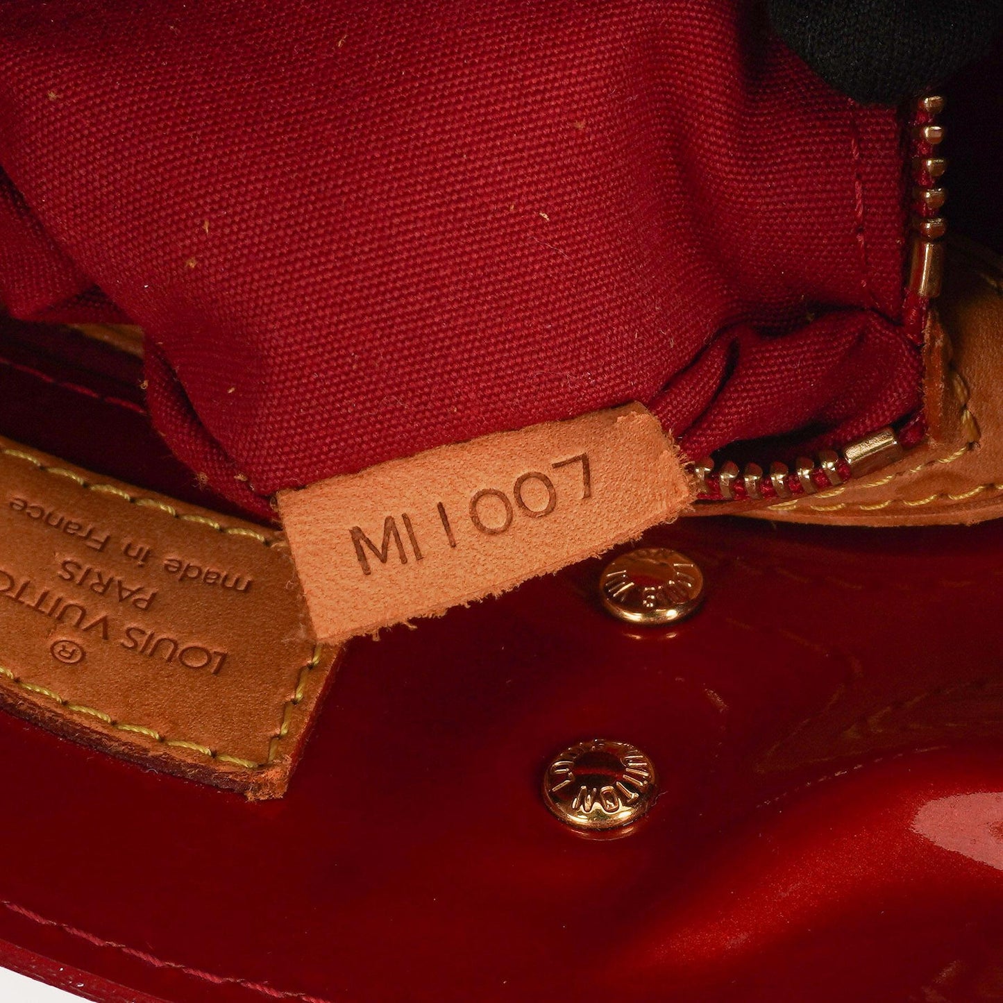 Louis Vuitton Reade PM Red Monogram Vernis Bag, 2007