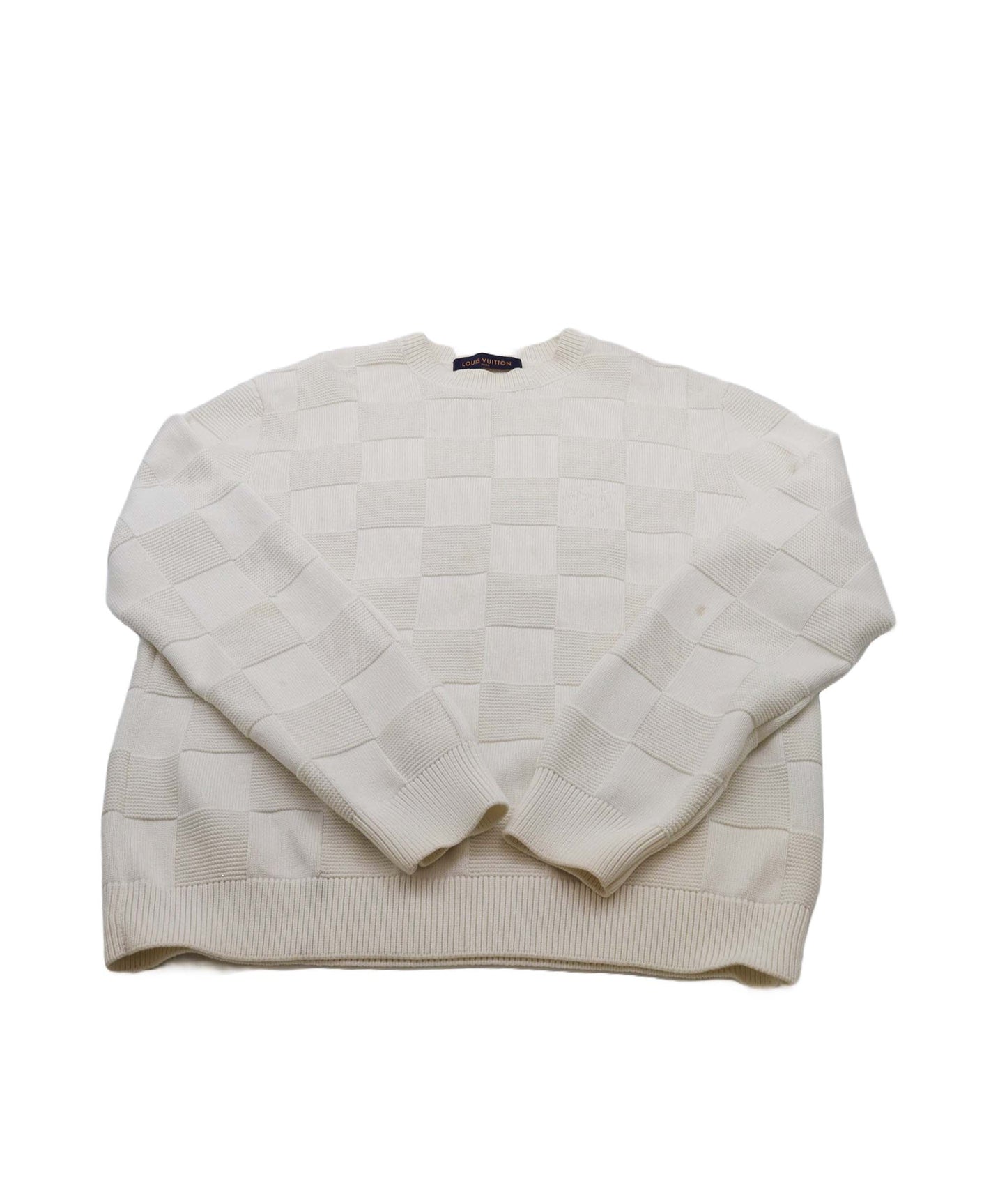 Louis Vuitton Sweater Cream Damier Size L SKC1857