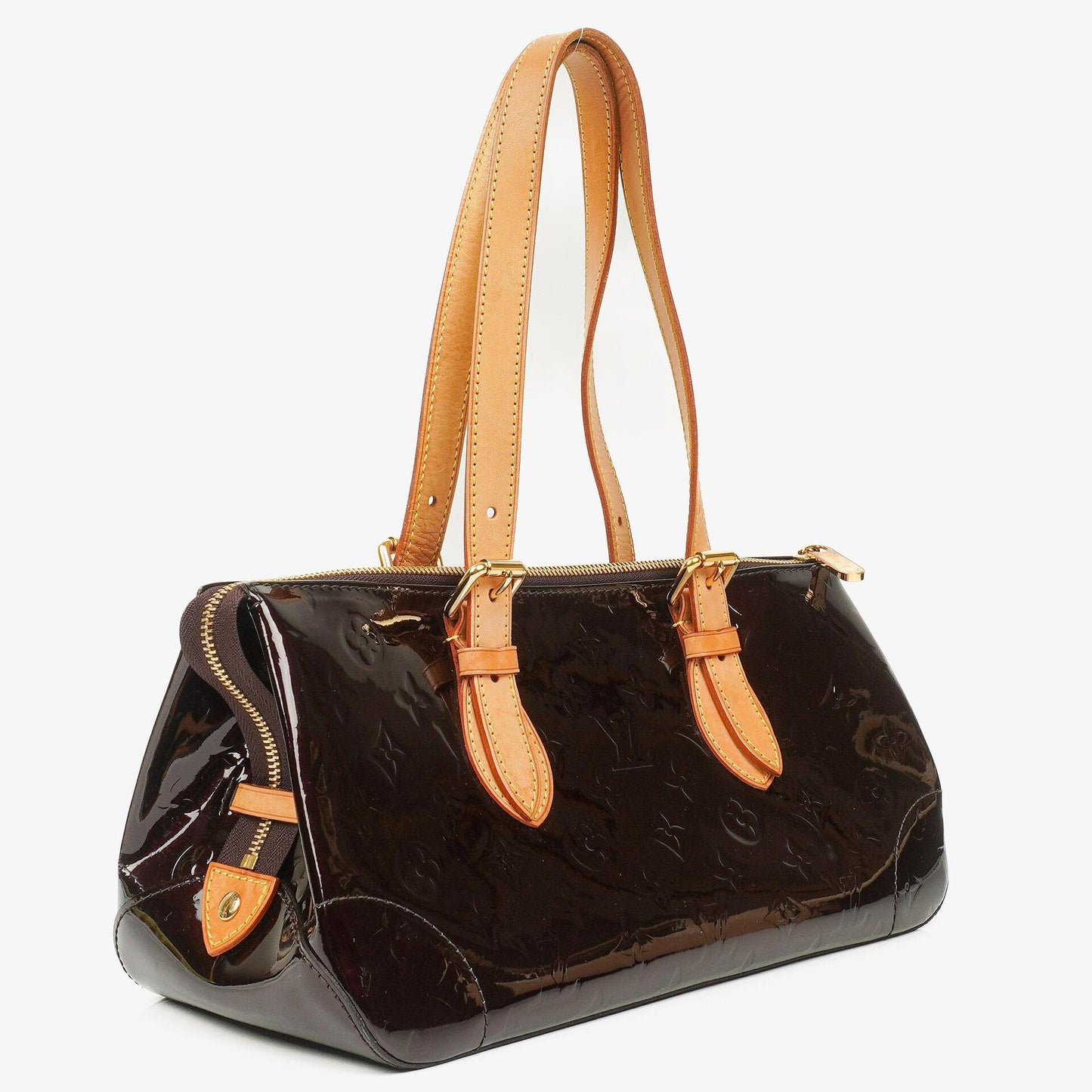 Louis Vuitton Rosewood Avenue Amarante Monogram Vernis Shoulder Bag