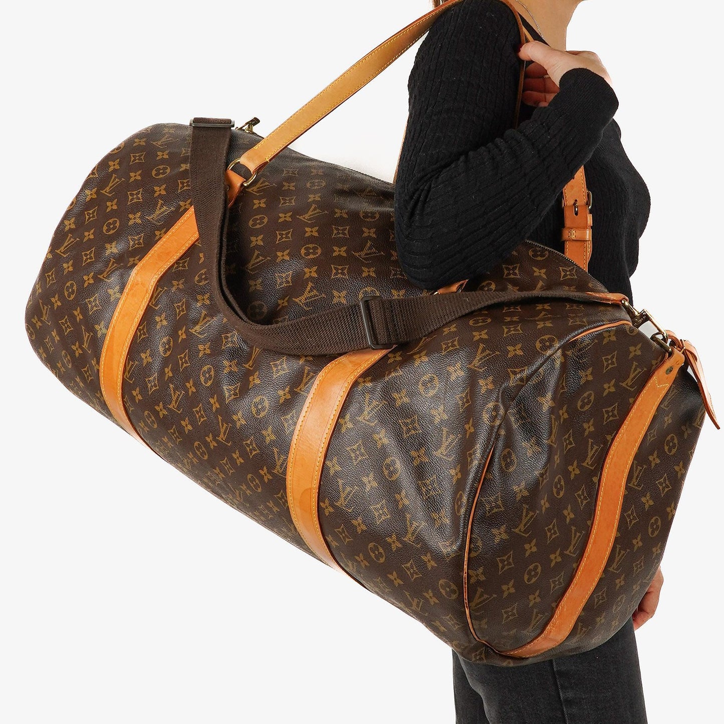 Louis Vuitton Sac Polochon 65 Monogram Canvas Travel Bag