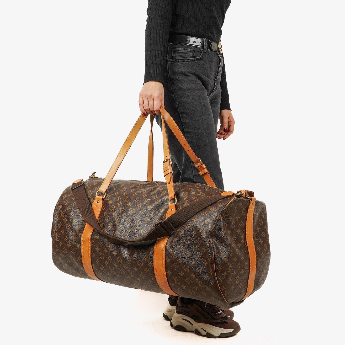 Louis Vuitton Sac Polochon 65 Monogram Canvas Travel Bag
