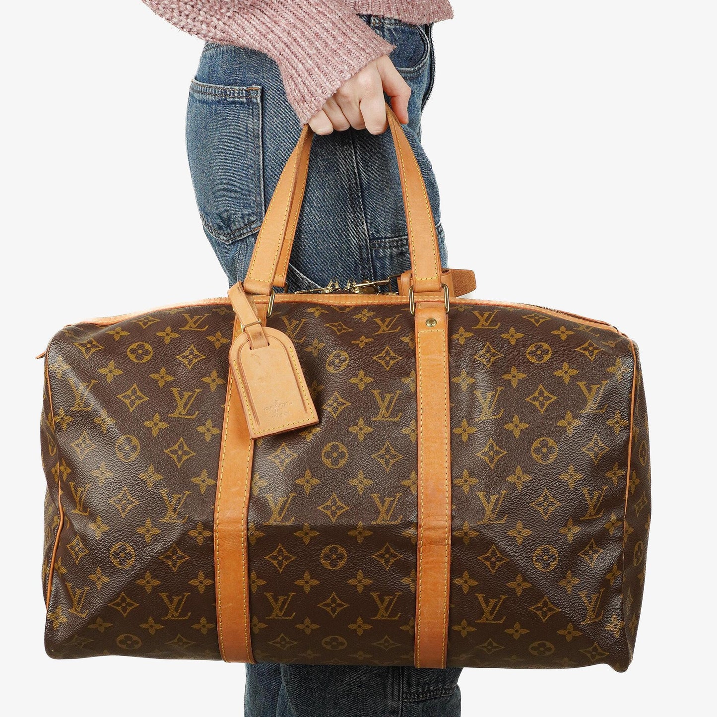 Louis Vuitton Sac Souple 45 Monogram Canvas Travel Bag