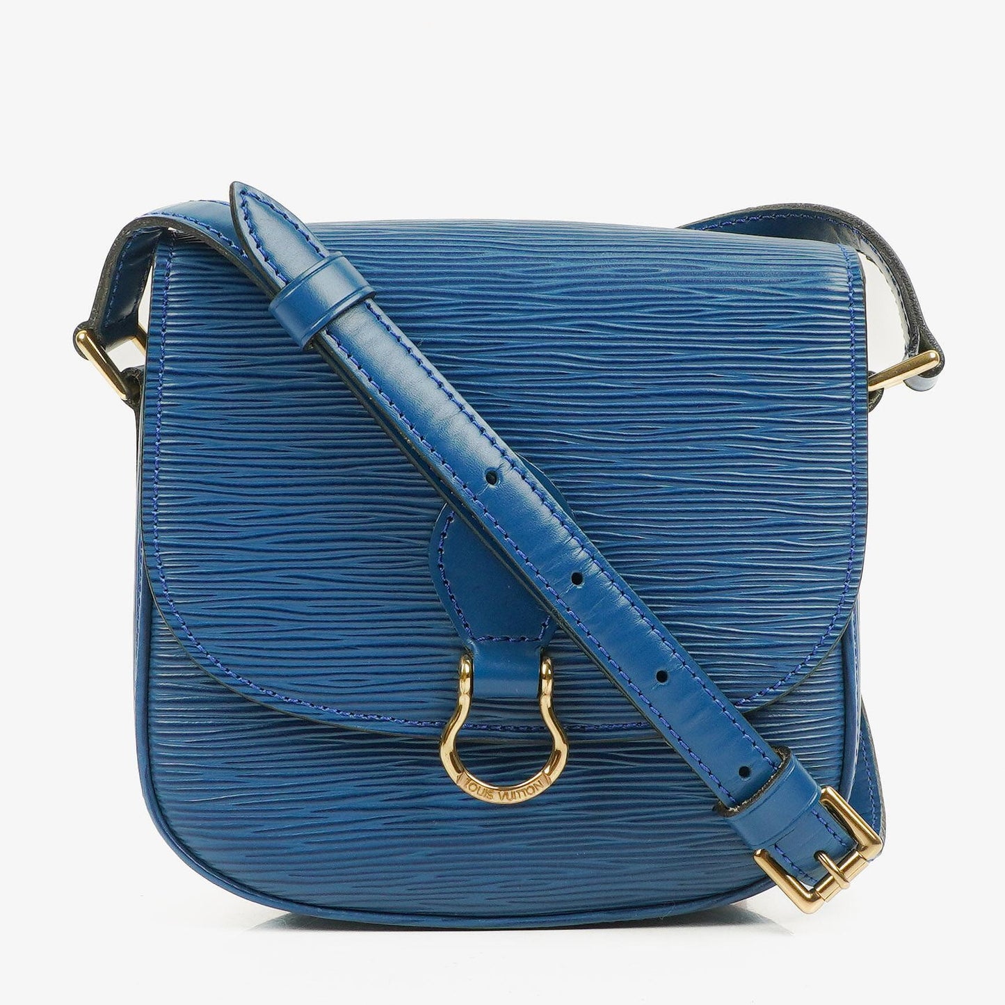 Louis Vuitton Saint Cloud PM Blue EPI Leather Crossbody Bag