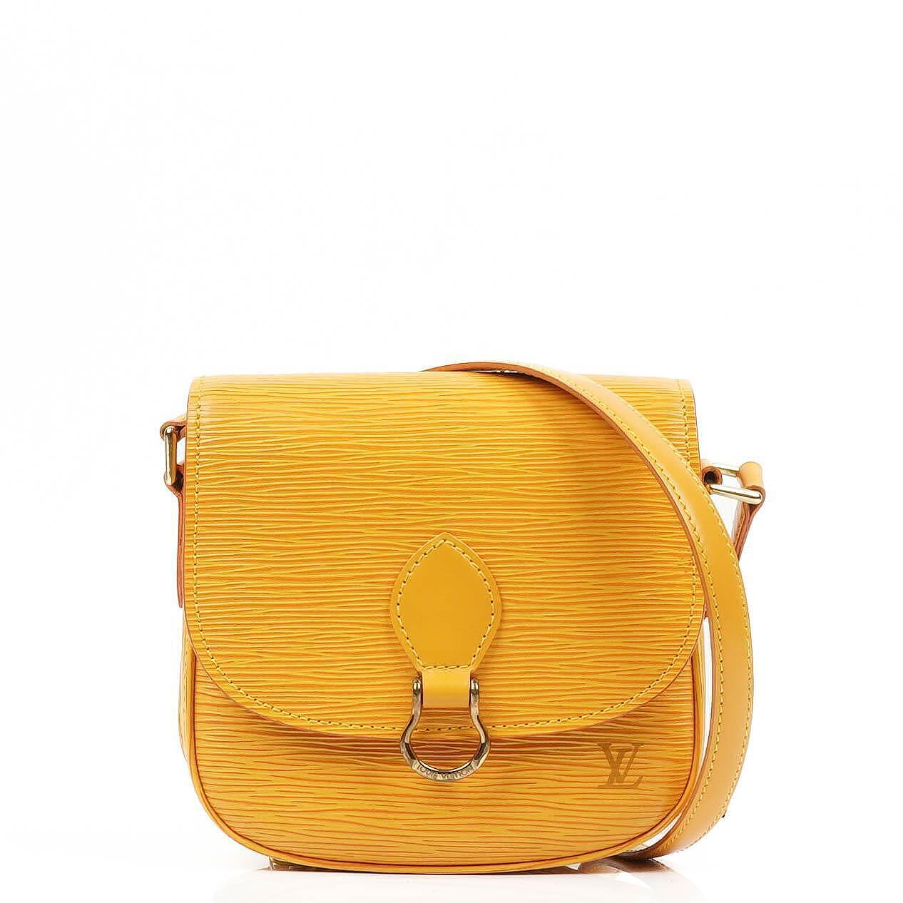 Louis Vuitton Saint Cloud PM Yellow EPI Leather Crossbody Bag
