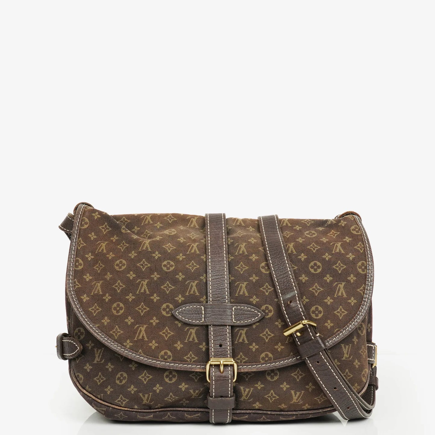 Louis Vuitton Saumur 30 Mini Lin Monogram Dune