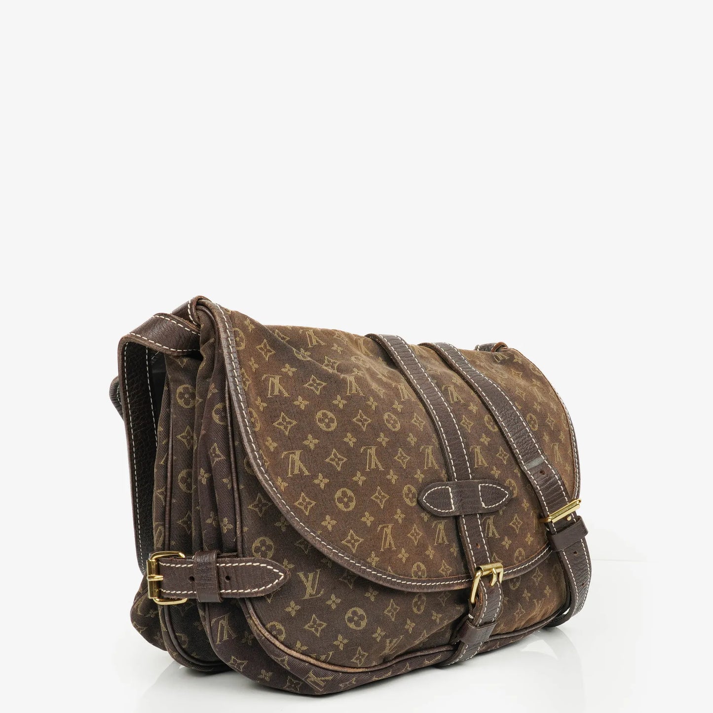 Louis Vuitton Saumur 30 Mini Lin Monogram Dune