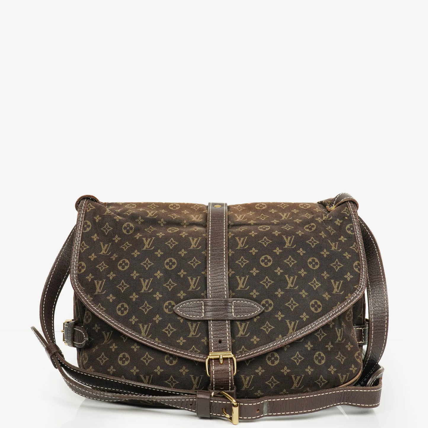Louis Vuitton Saumur 30 Mini Lin Monogram Dune