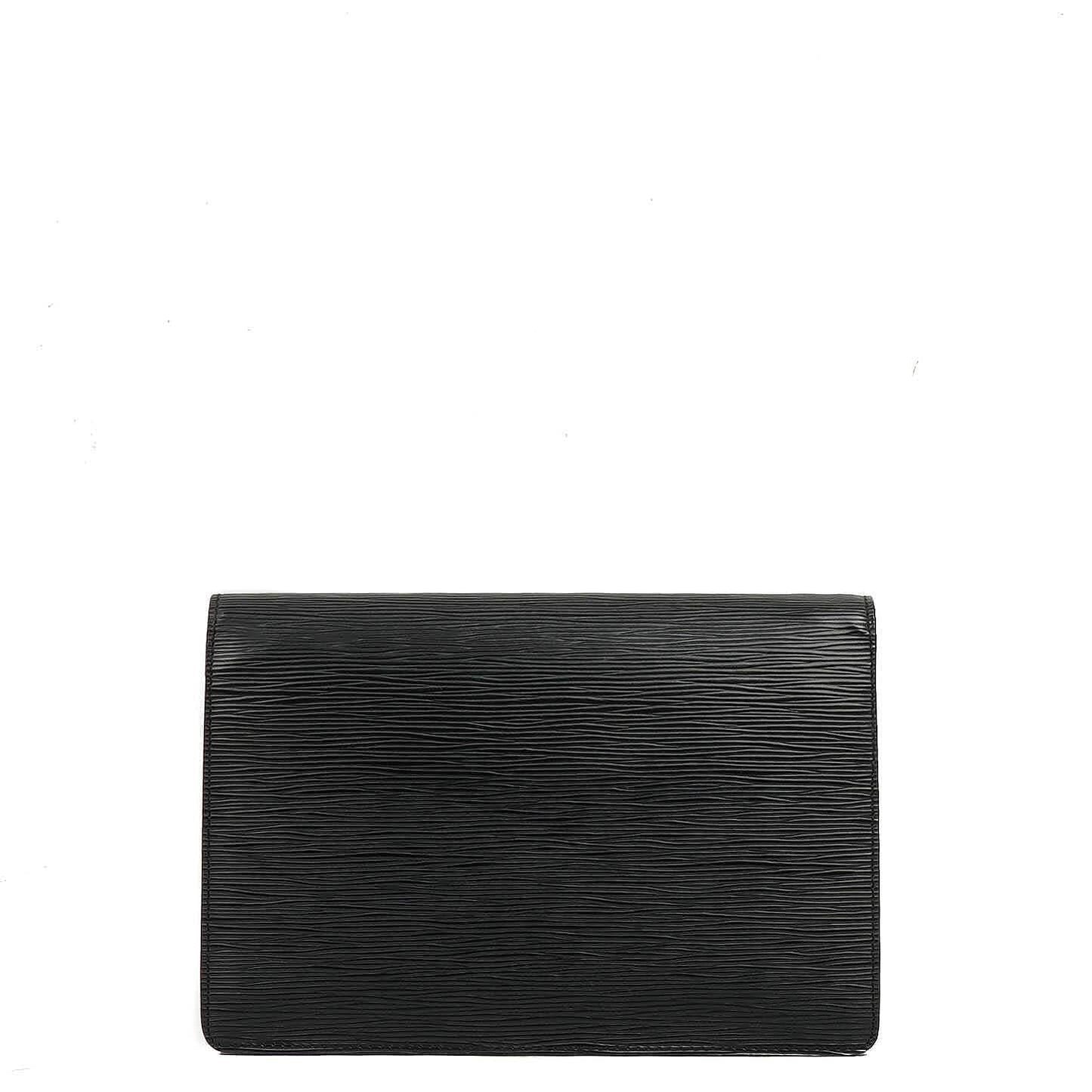 Louis Vuitton Sellier Dragonne Black EPI Leather Clutch Bag