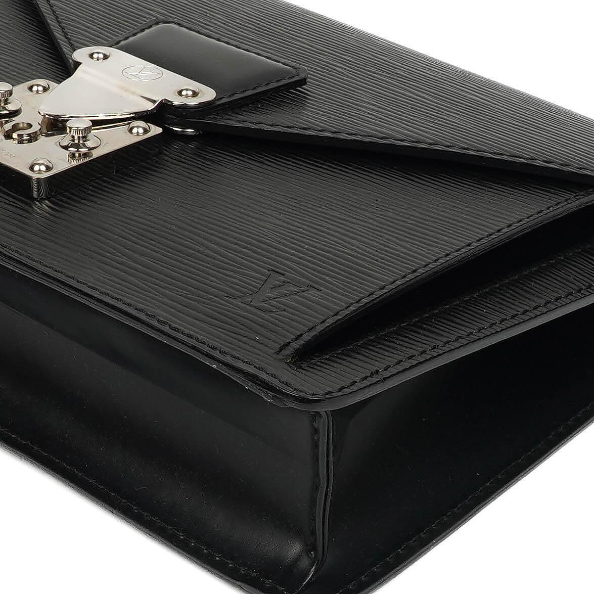 Louis Vuitton Sellier Dragonne Black EPI Leather Clutch Bag