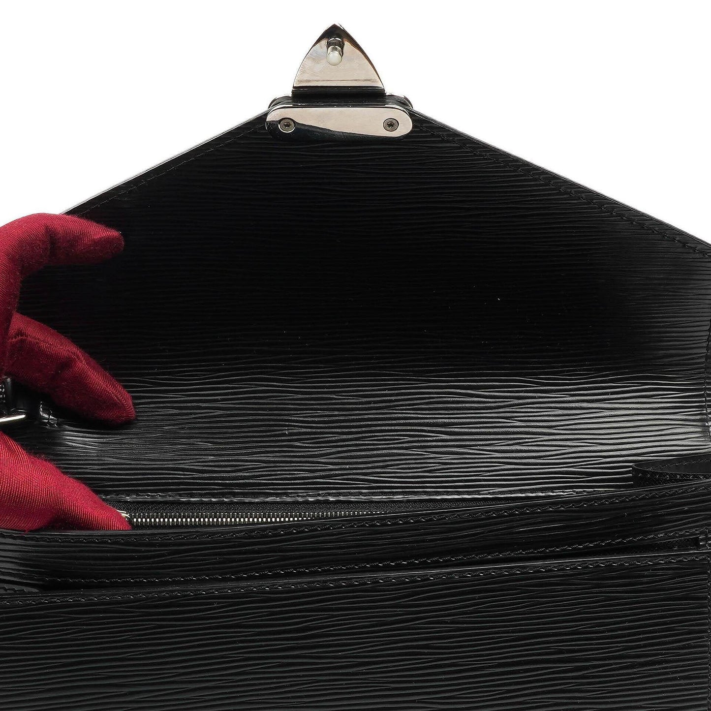 Louis Vuitton Sellier Dragonne Black EPI Leather Clutch Bag
