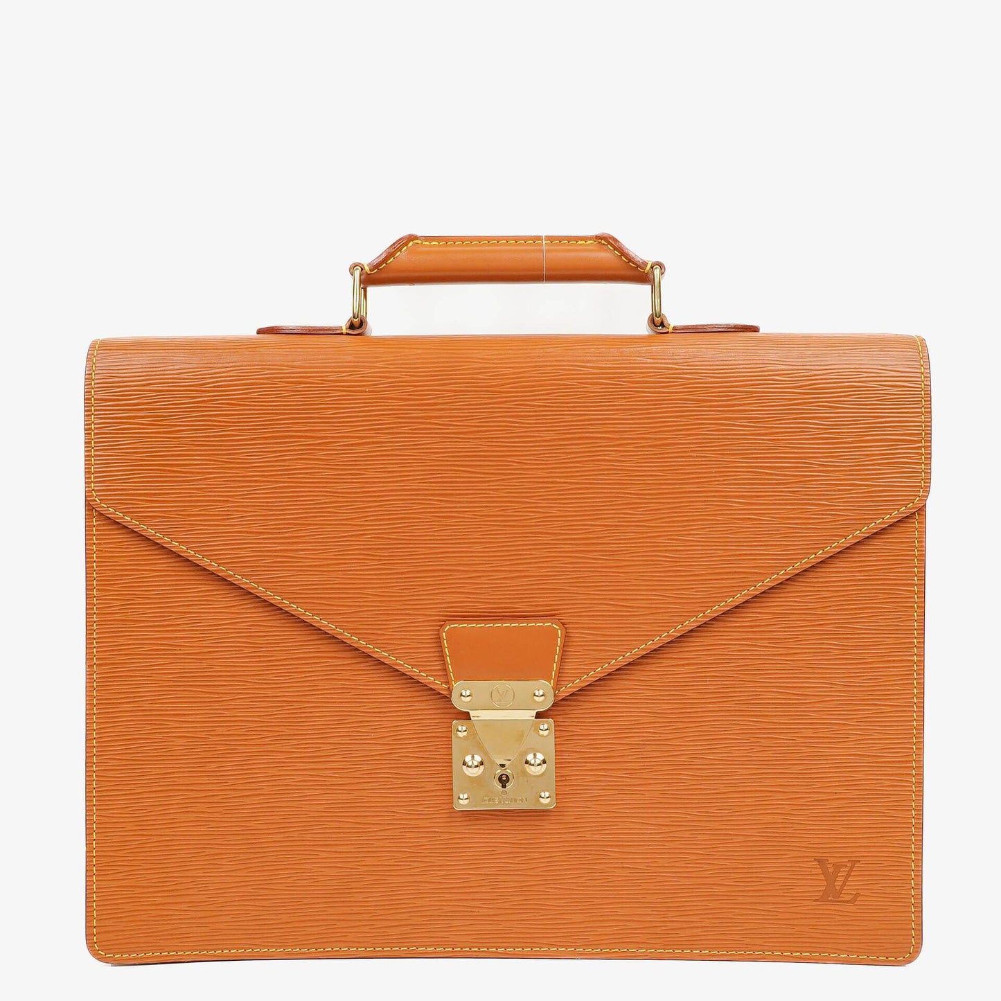 Louis Vuitton Serviette Ambassador Brown Epi Leather Briefcase, 1996