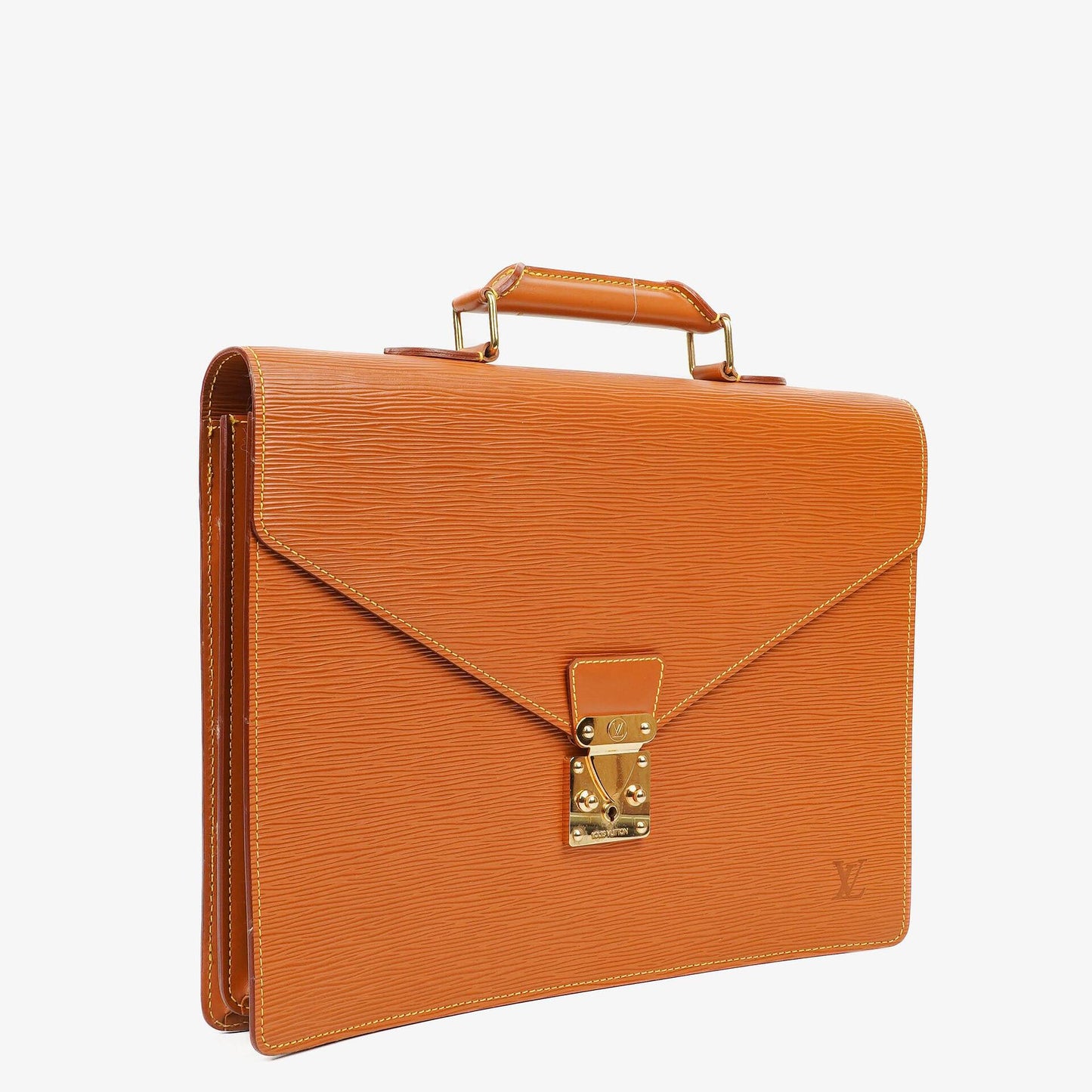 Louis Vuitton Serviette Ambassador Brown Epi Leather Briefcase, 1996