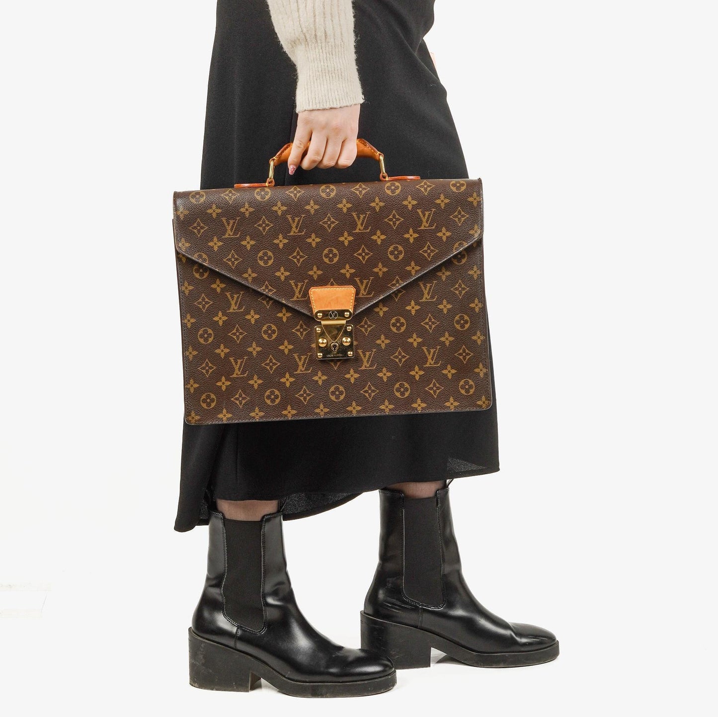 Louis Vuitton Serviette Ambassador Monogram Canvas Briefcase