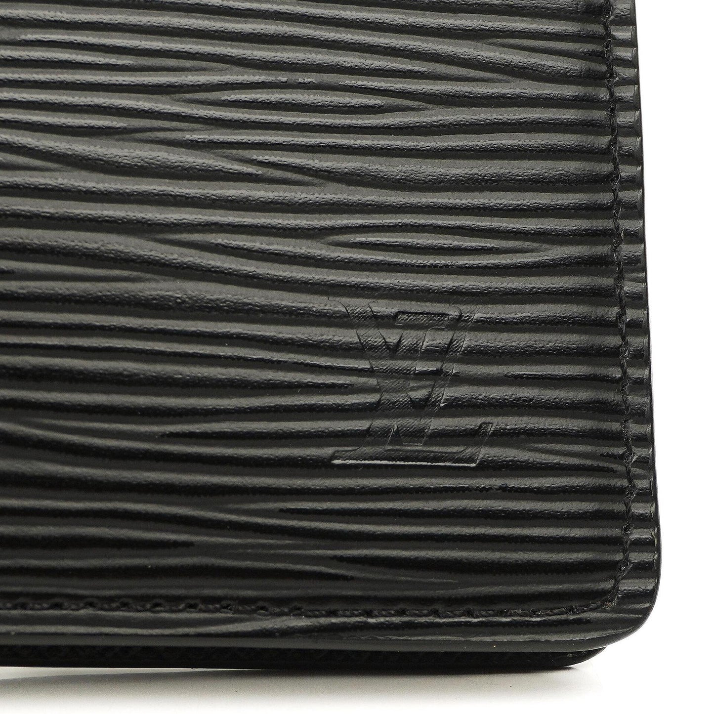 Louis Vuitton Small Ring Agenda Cover Black EPI Leather