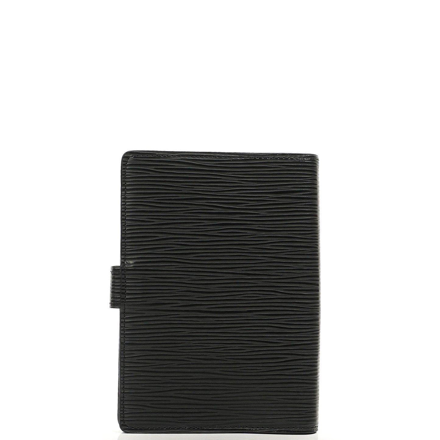 Louis Vuitton Small Ring Agenda Cover Black EPI Leather