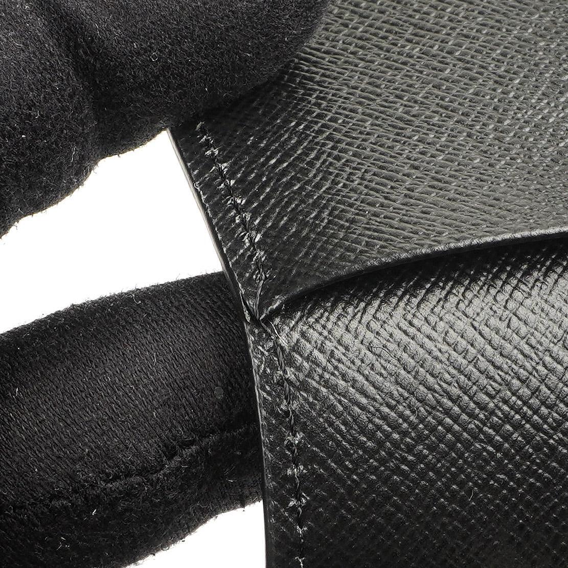 Louis Vuitton Small Ring Agenda Cover Black EPI Leather