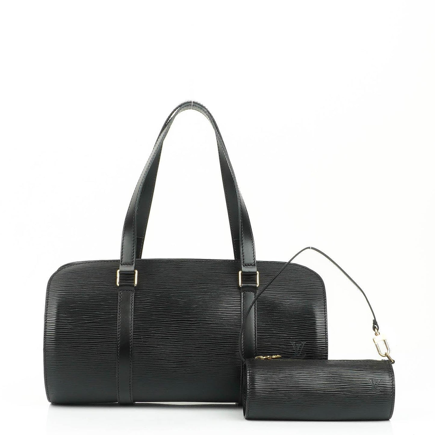 Louis Vuitton Soufflot Black EPI Leather Handbag