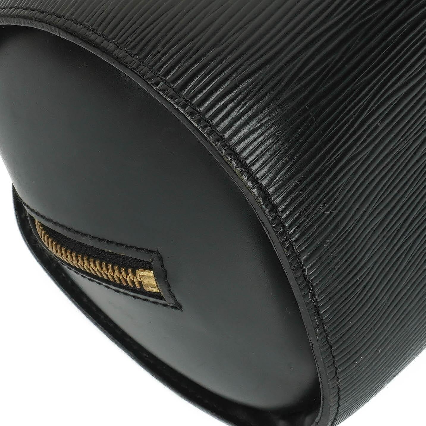 Louis Vuitton Soufflot Handbag In Black Epi Leather