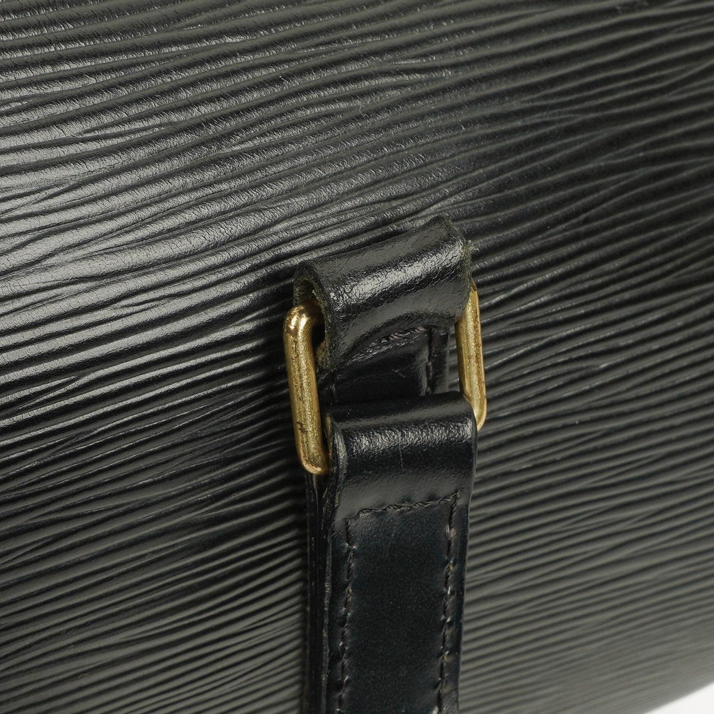 Louis Vuitton Soufflot Handbag In Black Epi Leather