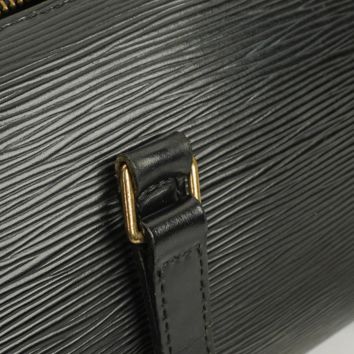 Louis Vuitton Soufflot Handbag In Black Epi Leather