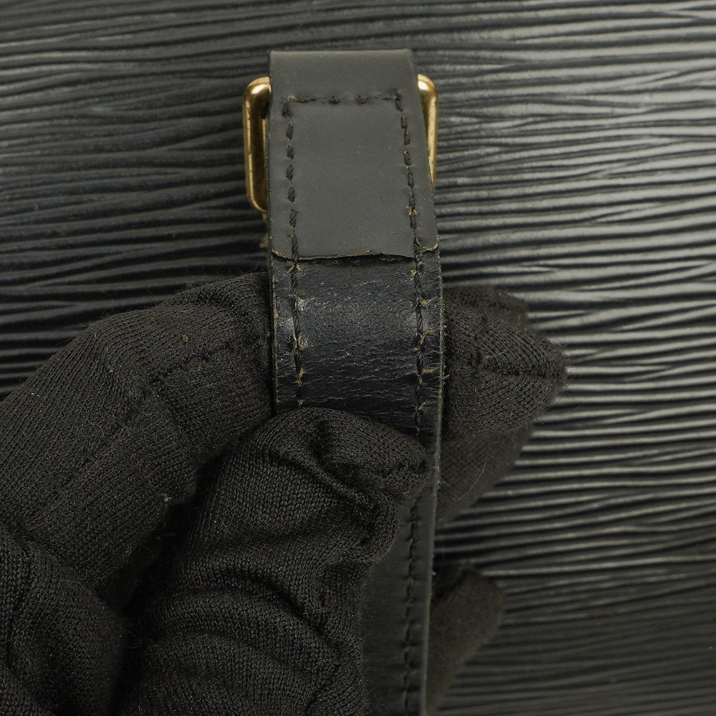 Louis Vuitton Soufflot Handbag In Black Epi Leather