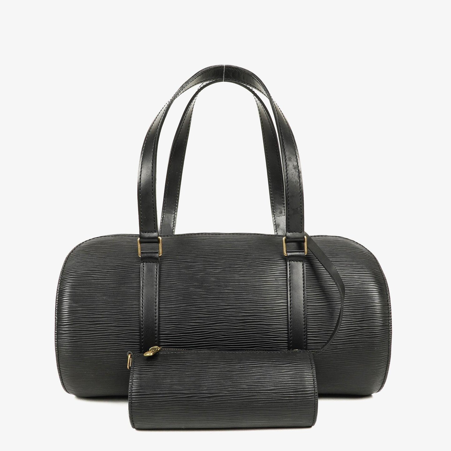 Louis Vuitton Soufflot Handbag In Black Epi Leather