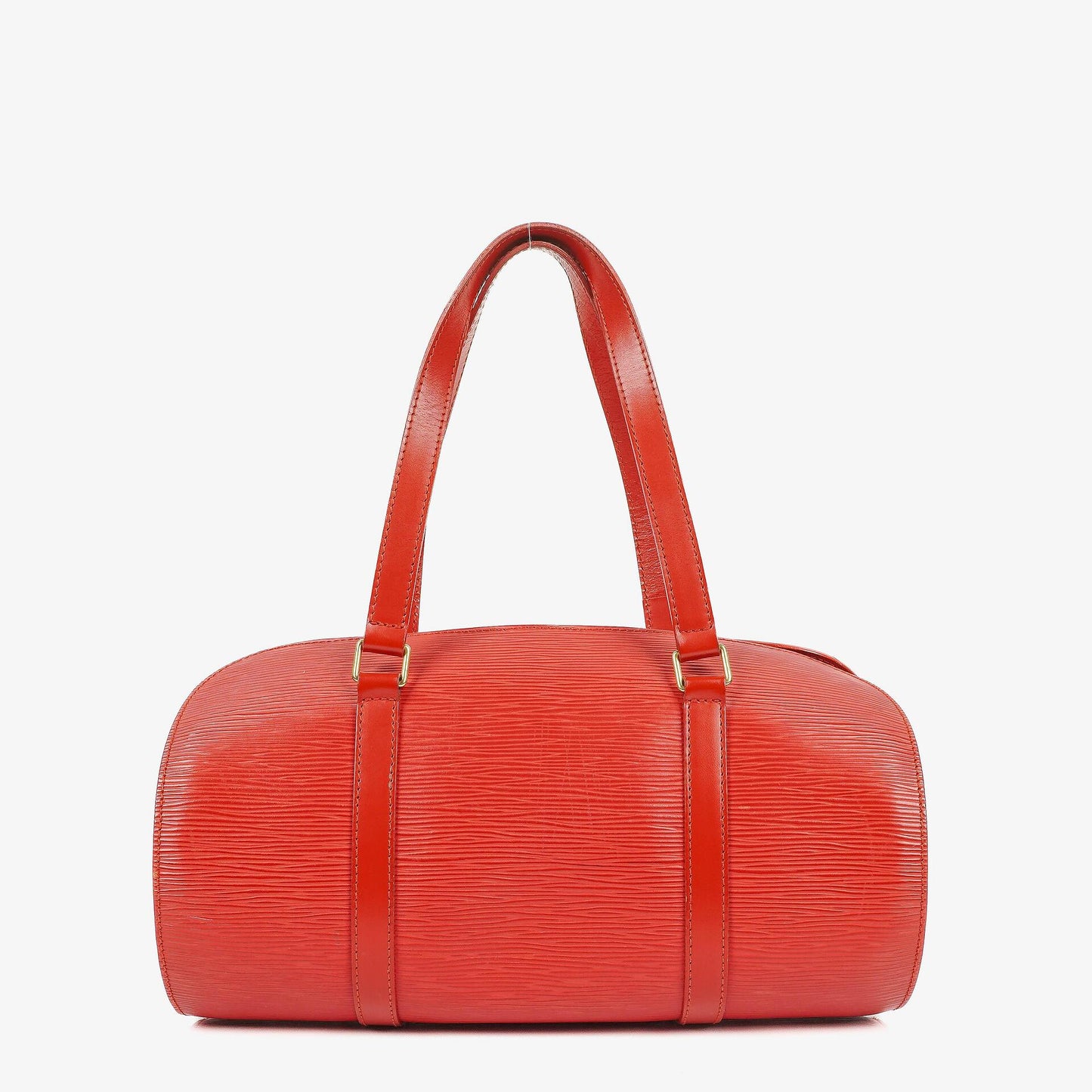 Louis Vuitton Soufflot Handbag In Red Epi Leather