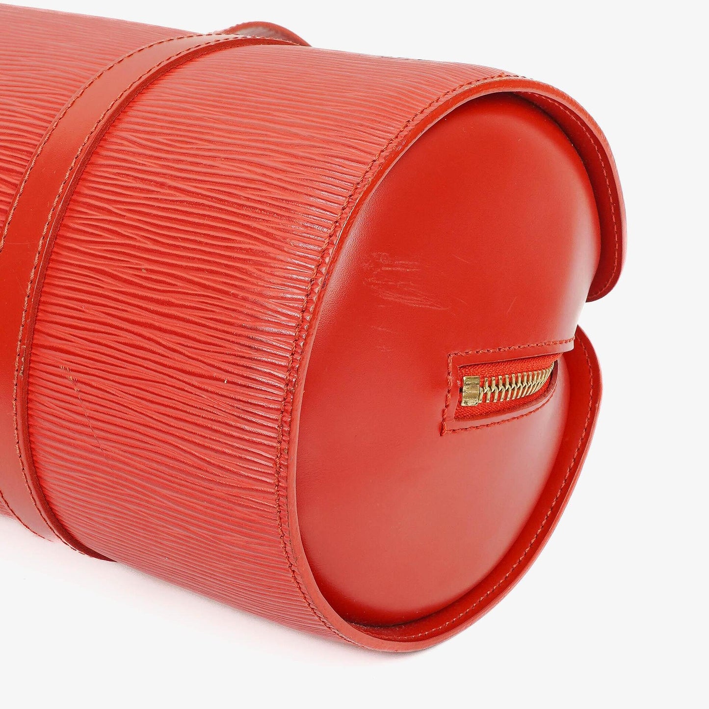 Louis Vuitton Soufflot Handbag In Red Epi Leather