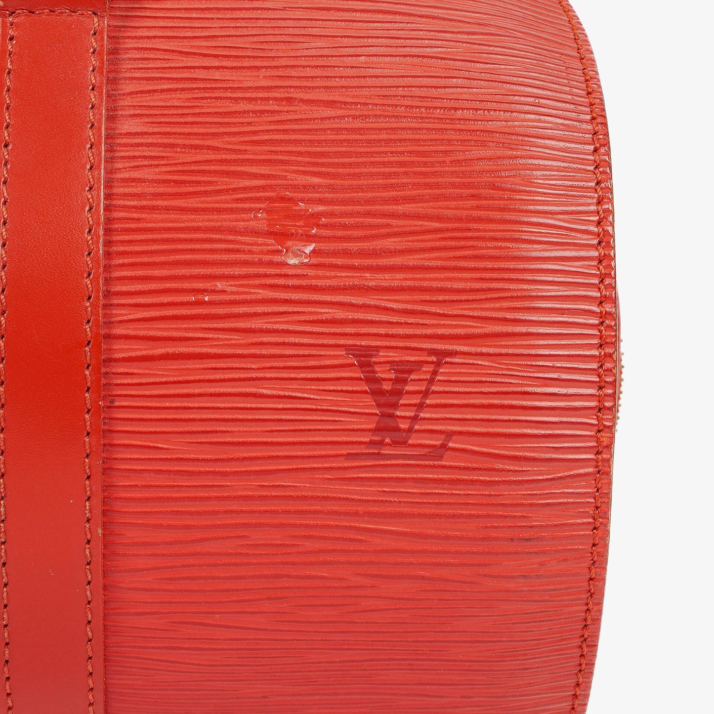 Louis Vuitton Soufflot Handbag In Red Epi Leather