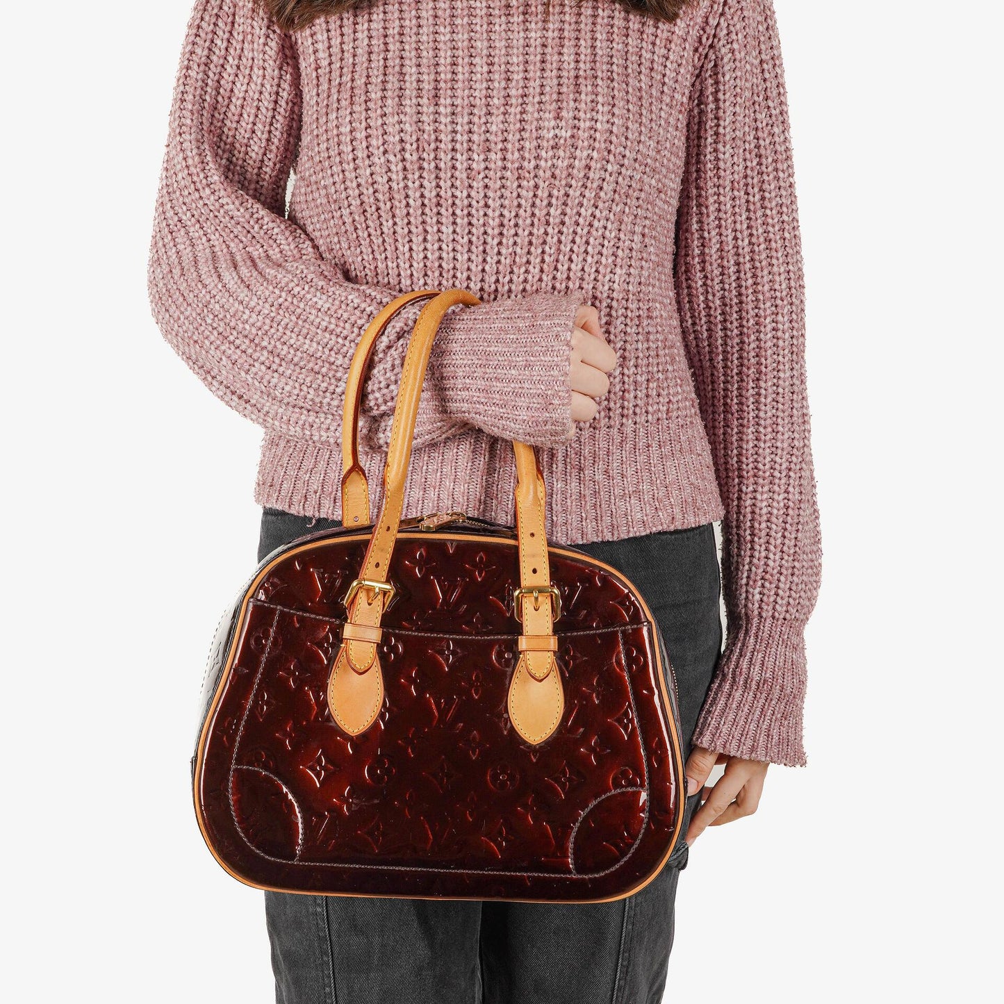 Louis Vuitton Summit Drive Amarante Monogram Vernis Bag