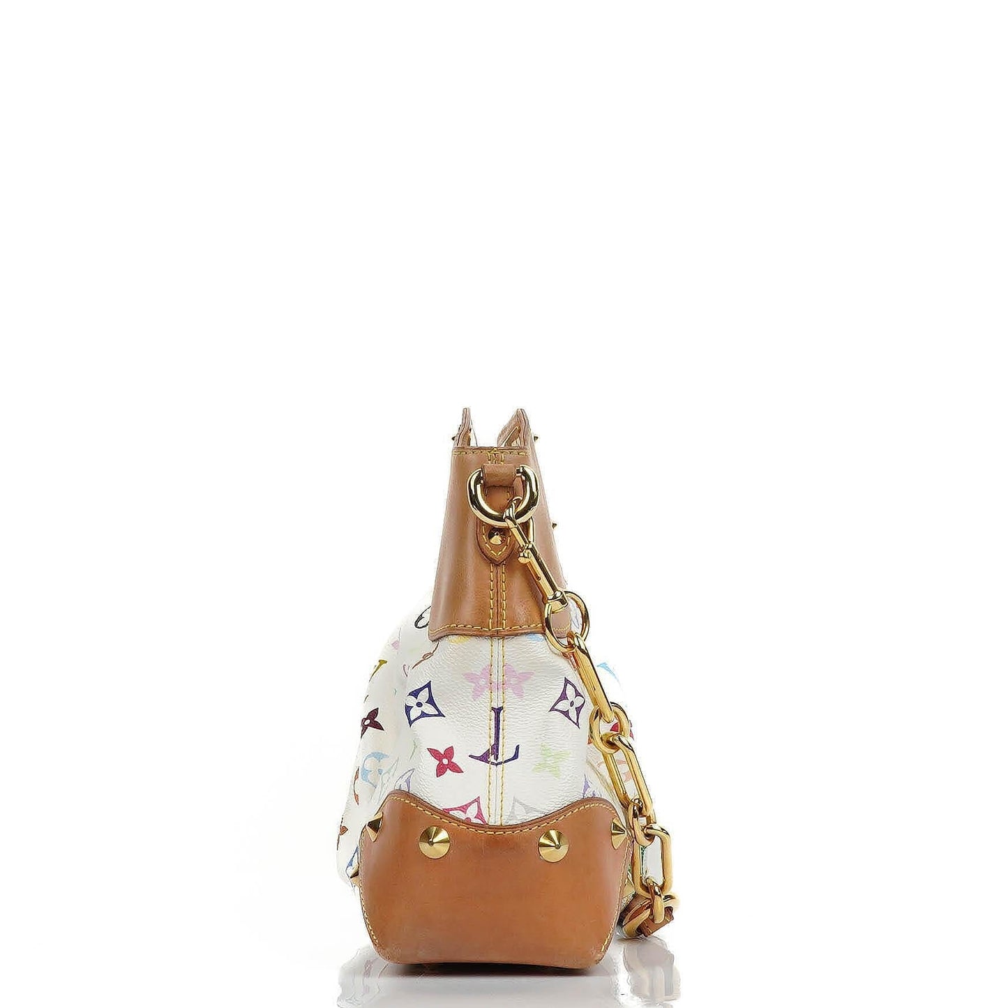 Louis Vuitton Takashi Murakami Judy MM White Multicolore Monogram Canvas Bag
