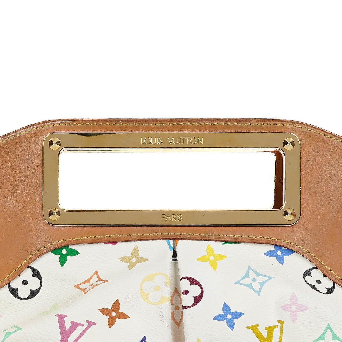 Louis Vuitton Takashi Murakami Judy MM White Multicolore Monogram Canvas Bag
