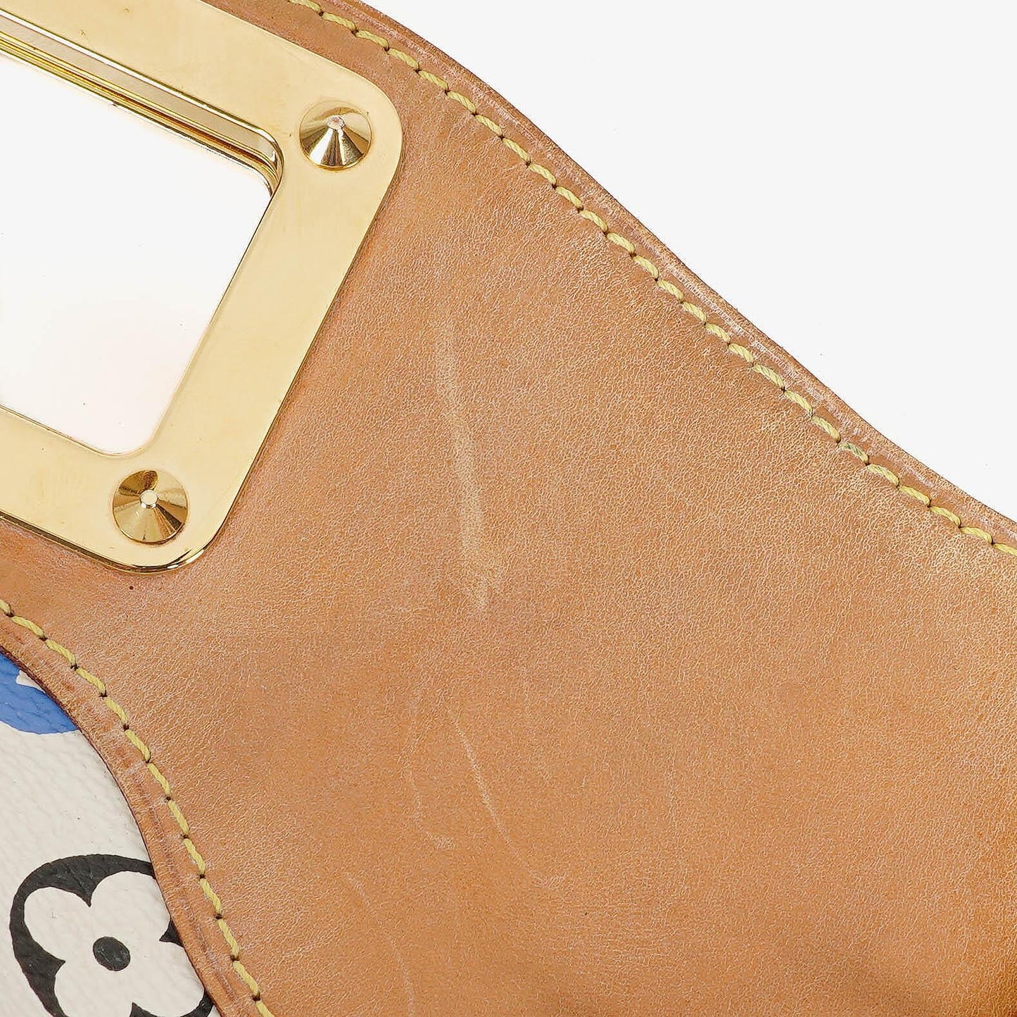 Louis Vuitton Takashi Murakami Judy MM White Multicolore Monogram Canvas Bag