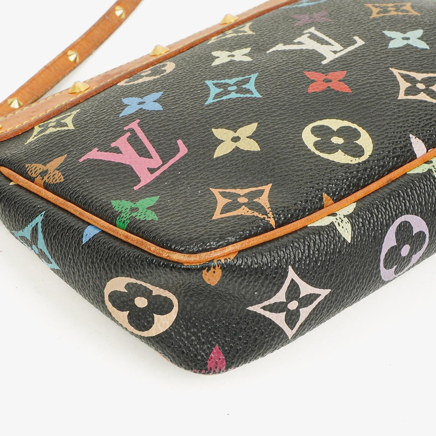 Louis Vuitton Takashi Murakami Pochette Accessoire Multicolor Clutch Handbag