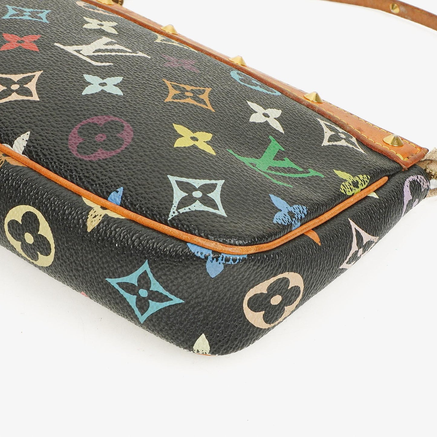 Louis Vuitton Takashi Murakami Pochette Accessoire Multicolor Clutch Handbag