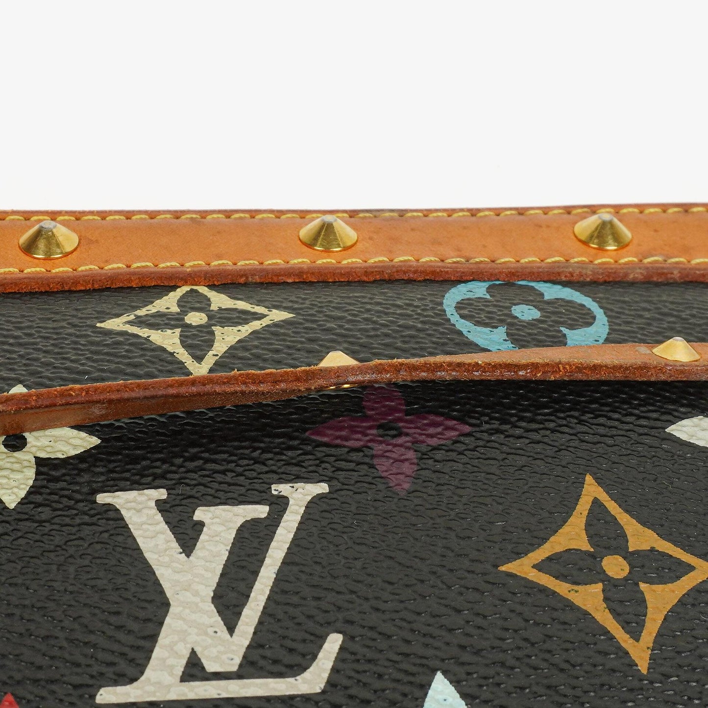Louis Vuitton Takashi Murakami Pochette Accessoire Multicolor Clutch Handbag