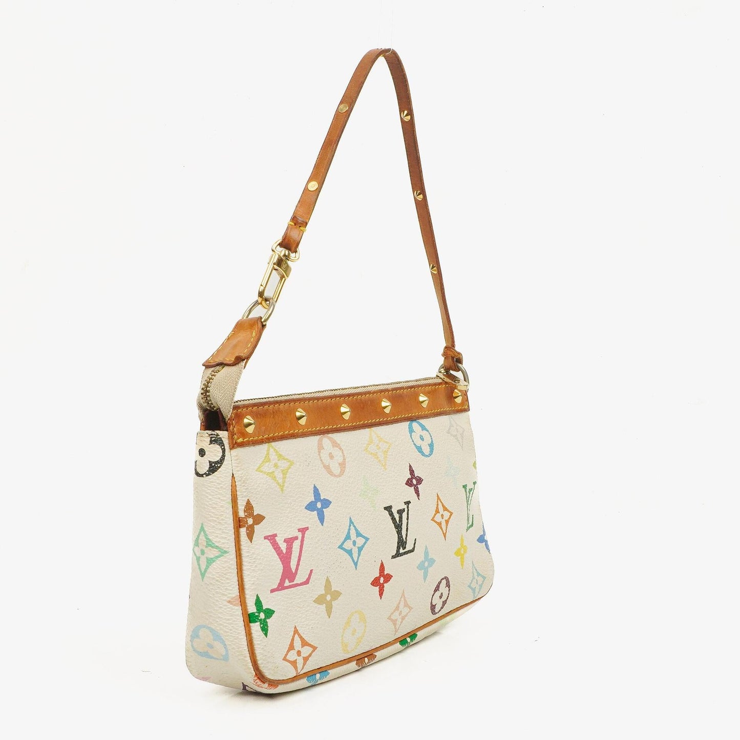 Louis Vuitton Takashi Murakami Pochette Accessoire Multicolor Clutch Handbag